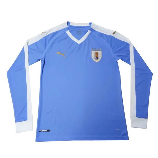 Camiseta Uruguay 1ª ML 2019 Azul